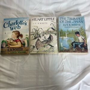 E.B. White Book Set - Charlotte's Web, Stuart Little, The Trumpet of the Swan